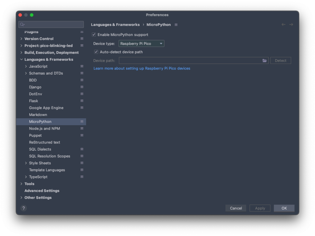 PyCharm - Configuring MicroPython Plugin