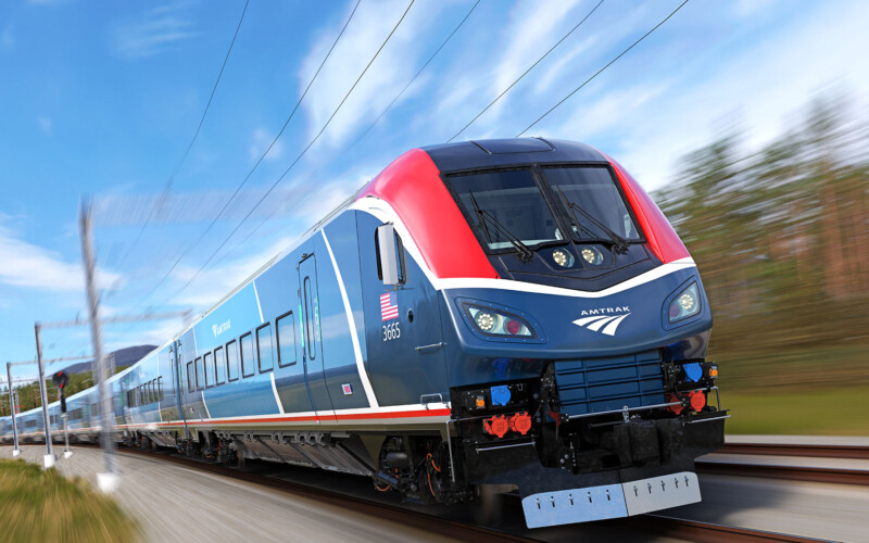 Amtrak Airo Intercity Train Concept Exterior Close-Up