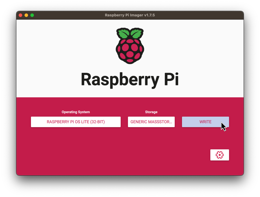 Raspberry Pi Imager - Write
