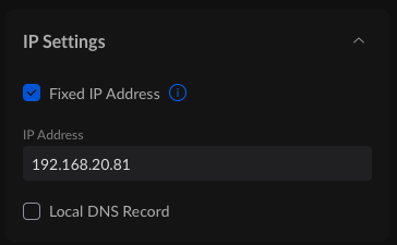 Router Admin - Setting Static IP Address