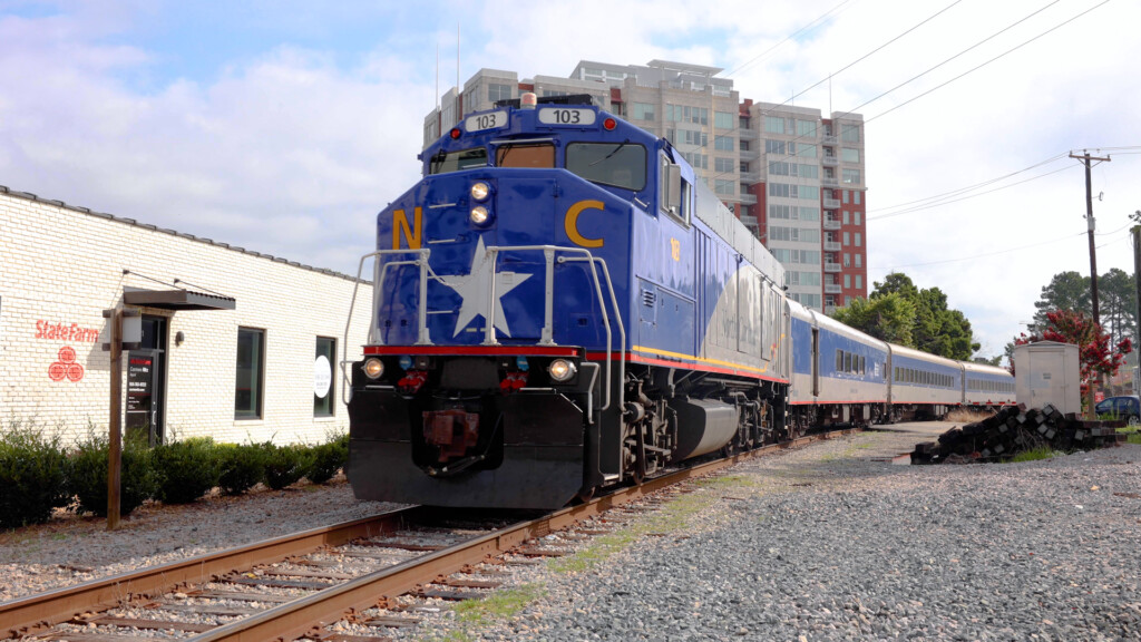 NC Piedmont Train in Downtown Raleigh